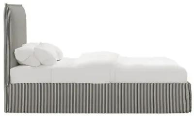 Maura Slipcover Bed - Jane Stripe - Gray