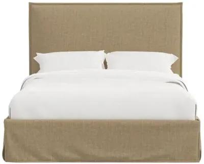 Maura Slipcover Bed - Linen - Brown