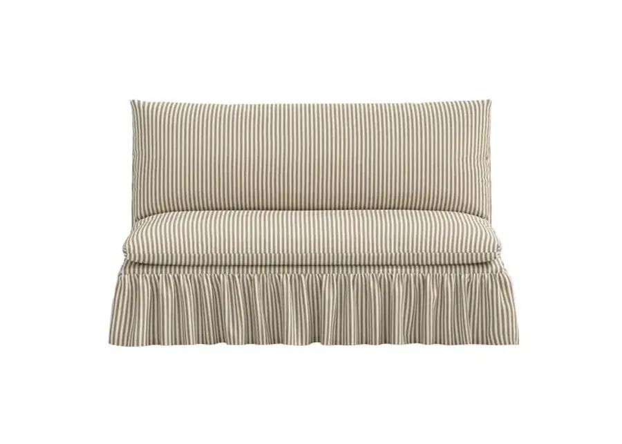 Thelma Settee - Jane Stripe - Brown