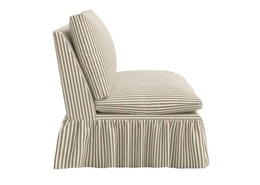 Thelma Settee - Jane Stripe - Brown