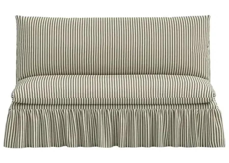 Thelma Settee - Jane Stripe - Green