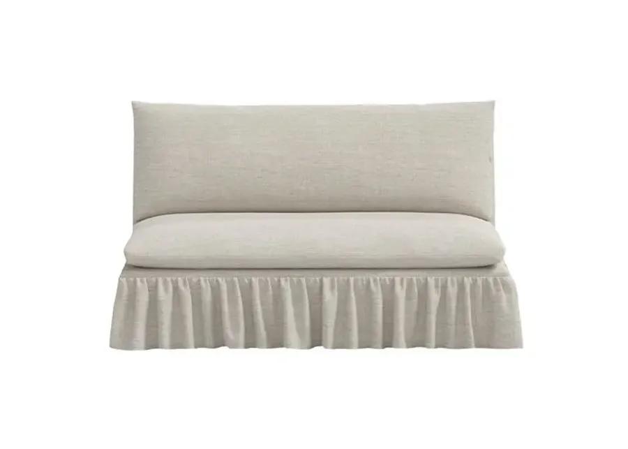 Thelma Settee - Linen - Gray