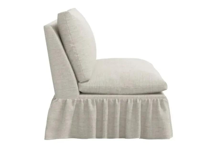 Thelma Settee - Linen - Gray