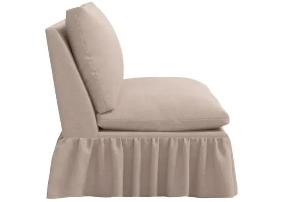 Thelma Settee - Linen - Gray