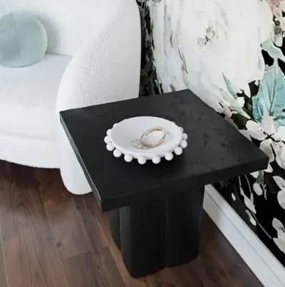 Gemma Concrete Indoor/Outdoor Side Table - Black