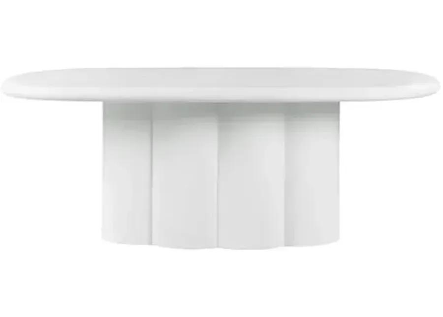 Zara Oval Concrete Indoor/Outdoor Dining Table