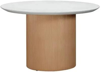 Willa Indoor/Outdoor Round Dining Table - Faux Terrazzo/Terracotta