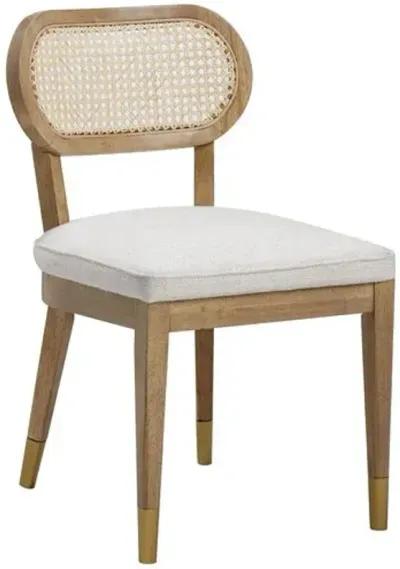 Sawyer Cane Dining Chair - White