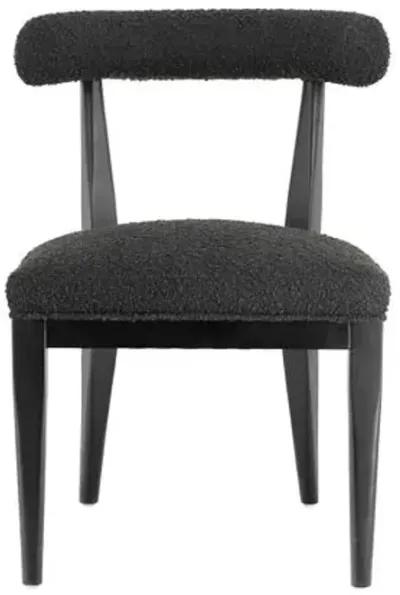 Jayden Performance Boucle Dining Chair - Black