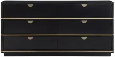 Remi 6-Drawer Dresser - Black