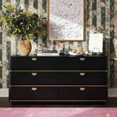 Remi 6-Drawer Dresser - Black