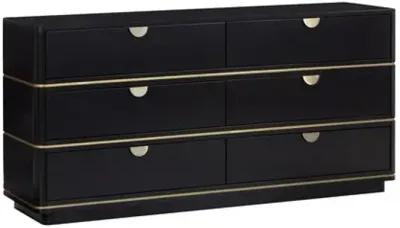 Remi 6-Drawer Dresser - Black