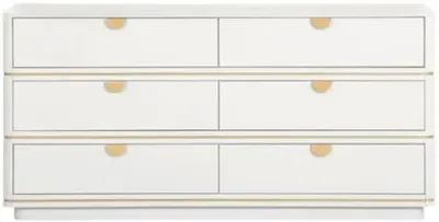 Remi 6-Drawer Dresser - White