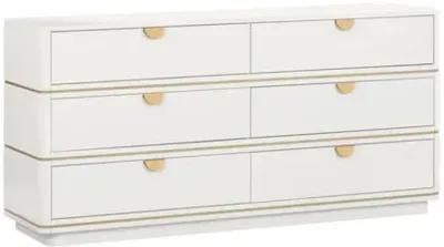 Remi 6-Drawer Dresser - White