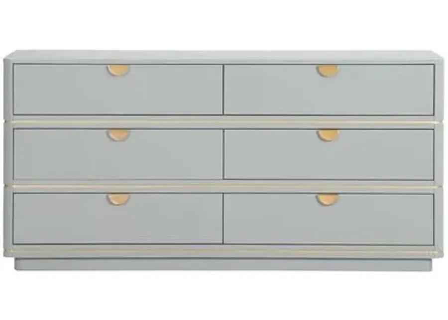 Remi 6-Drawer Dresser - Gray