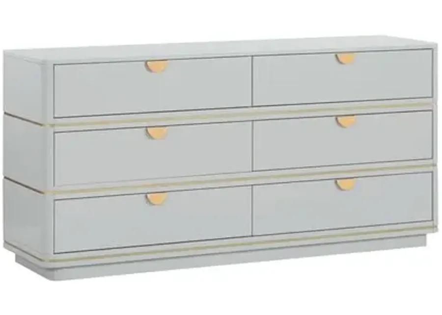 Remi 6-Drawer Dresser - Gray