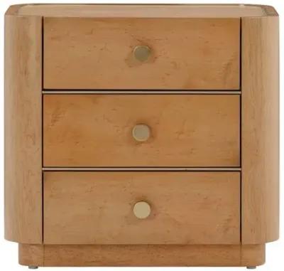 Raelynn 3-Drawer Nightstand - Birdseye Maple