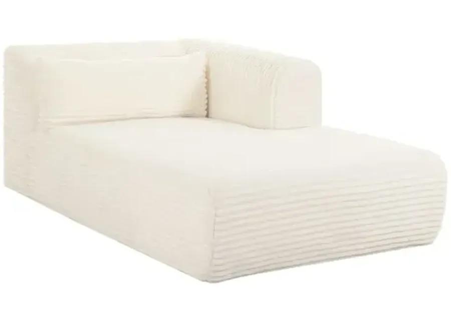 Phoenix Modular RF Chaise - Cream Corduroy Performance - White - Comfortable, Sturdy, Stylish