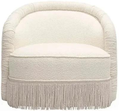 Axel Tassel Lounge Chair - White