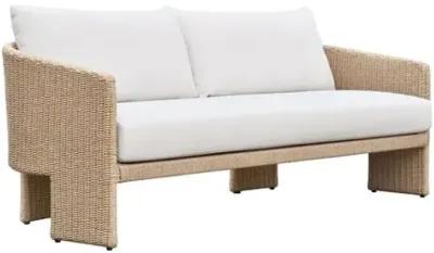 Vienna Wicker Outdoor Sofa - Natural/Cream