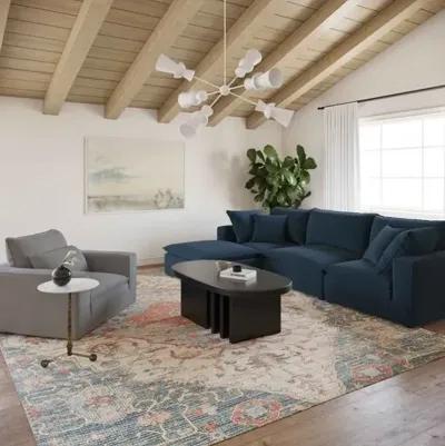 Benji Performance Modular 4-Pc Sectional - Blue