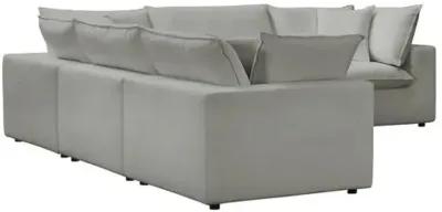 Benji Performance Modular 5-Pc L-Sectional - Gray