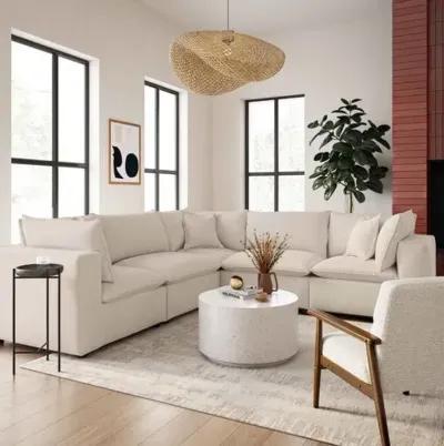 Benji Performance Modular 5-Pc L-Sectional - Beige