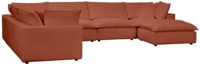 Benji Performance Modular 7-Pc Chaise Sectional - Red - Comfortable, Sturdy, Stylish