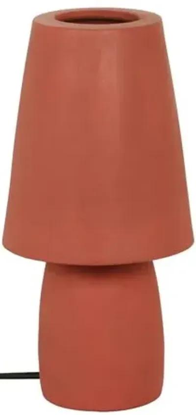 Pixie Terracota Table Lamp - Red