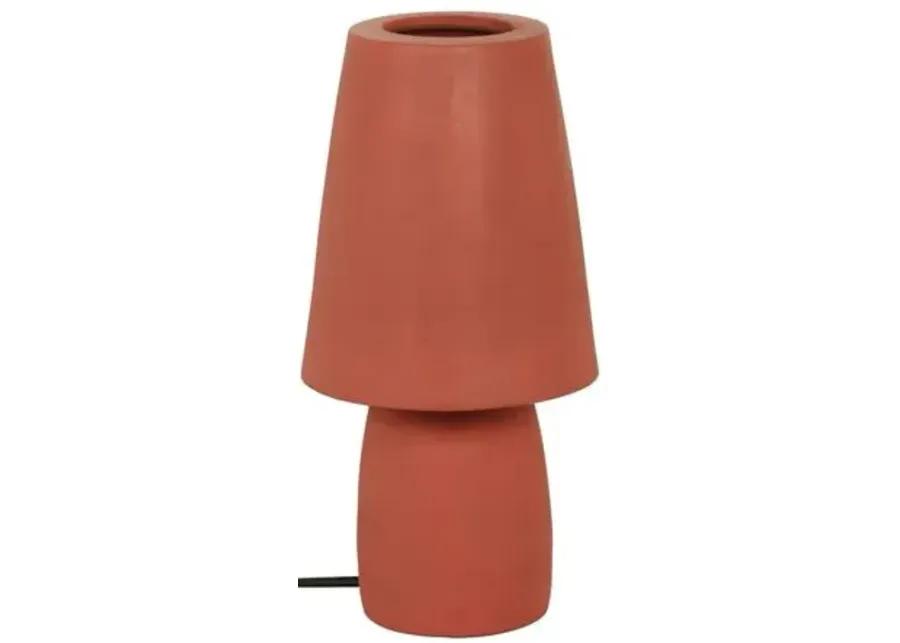 Pixie Terracota Table Lamp - Red