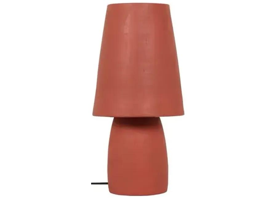 Pixie Terracota Table Lamp - Red