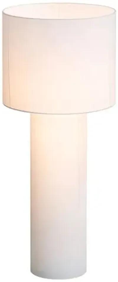 Zane Linen Floor Lamp - Cream