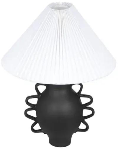 Nova Pleated Shade Table Lamp - Black