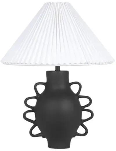 Nova Pleated Shade Table Lamp - Black