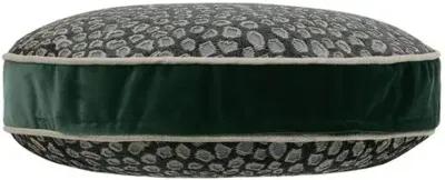 Edyn Velvet Disc Pillow - Emerald Spot