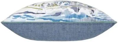 Marina Sailors Pillow - White/Blue