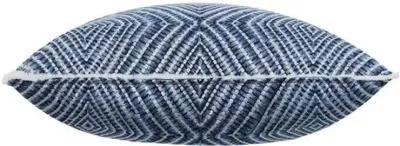 Wave Emroidered Pillow - Glacier Blue