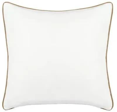 Wave Emroidered Pillow - Blue/White