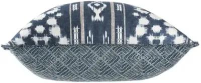 Allegra Ikat Pillow - Indigo