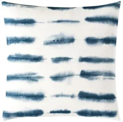 Allegra Abstract Pillow - Indigo/White