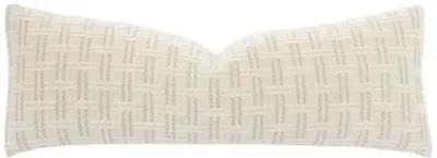 Cecee Basketweave Long Lumbar Pillow - Natural