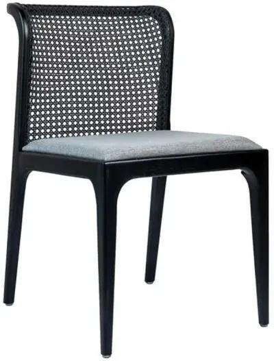 Martina Modern Brazilian Cane Side Chair - Gray