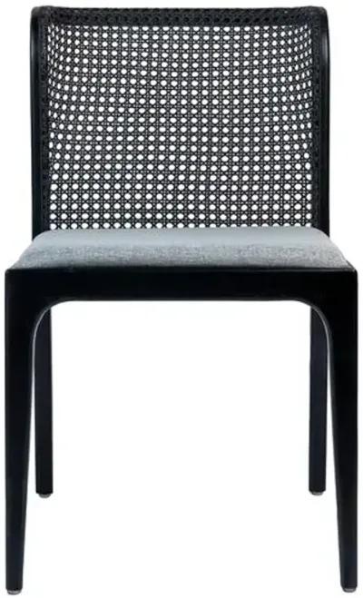 Martina Modern Brazilian Cane Side Chair - Gray