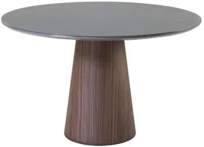 Monica Glass Top Round Dining Table