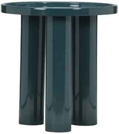 Starla Round End Table - Blue