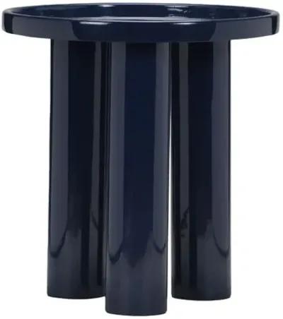 Starla Round End Table - Blue