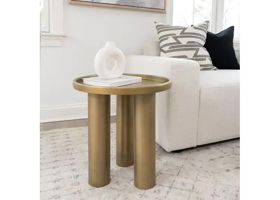 Starla Round End Table - Yellow