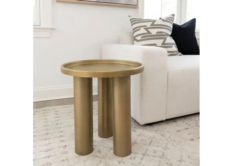 Starla Round End Table - Yellow