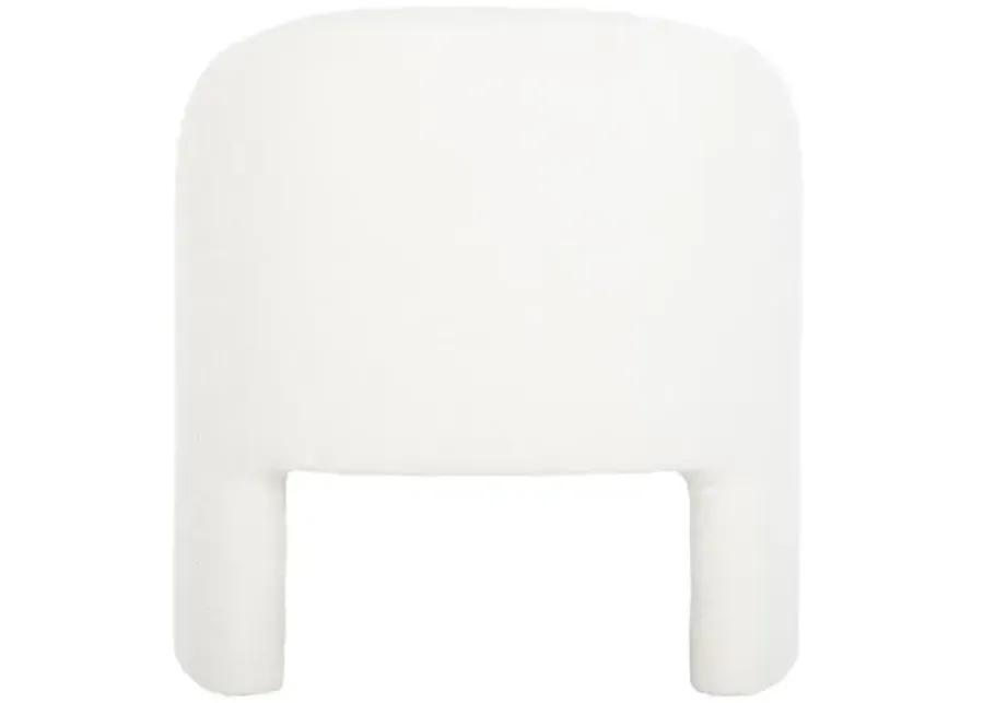 Nora Accent Chair - White, Comfortable, Durable, Cushioned