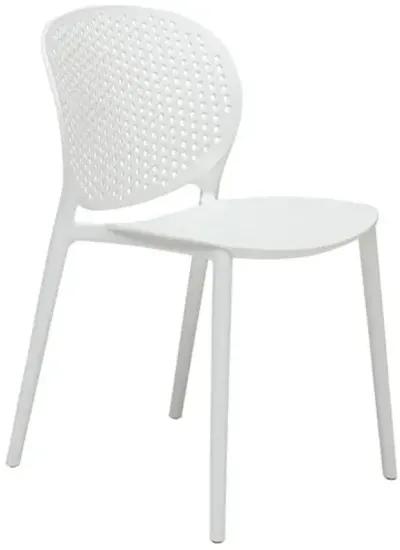 Set of 4 Etta Outdoor Side Chairs - White